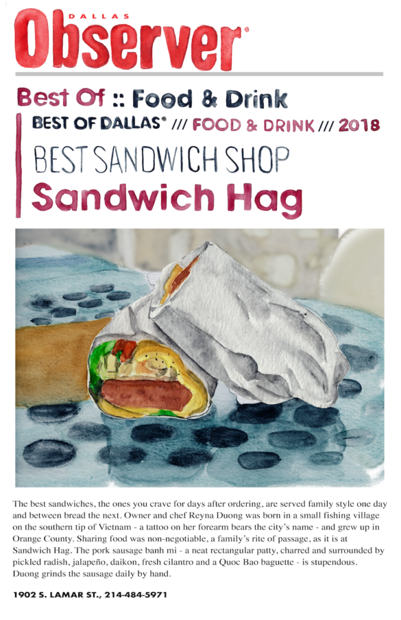 Sandwich Hag Best Sandwich Shop Watercolor Illustration Animation